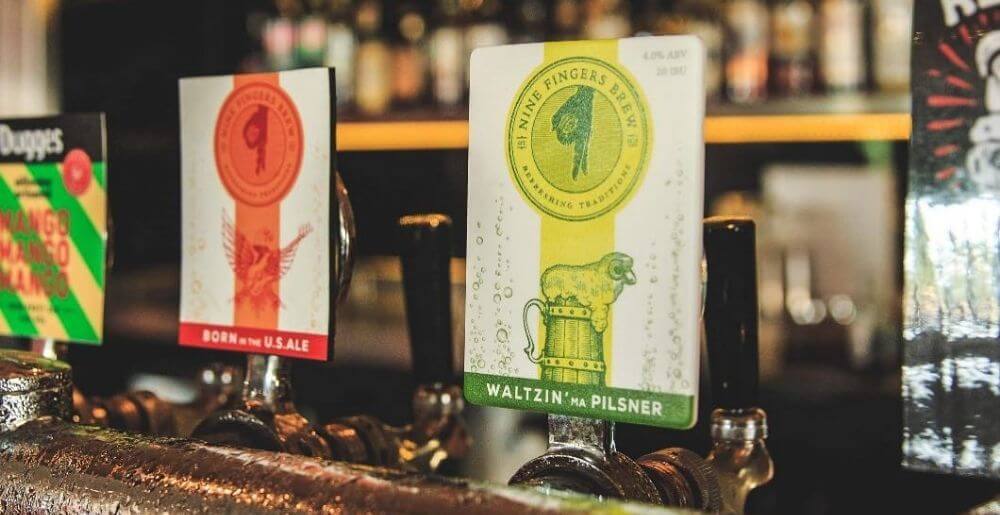 Nine Fingers Brew Waltzin Ma Pilsner