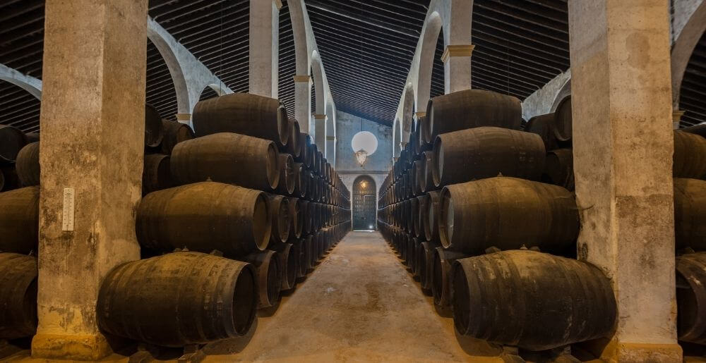 Sherry Wine Being Aged