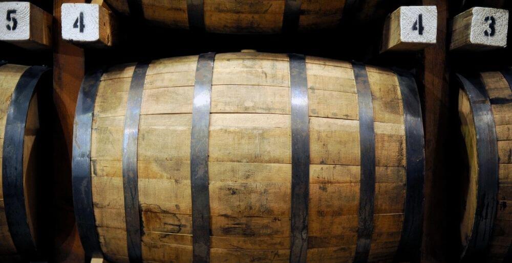 Tennessee Whiskey Ageing in Oak Barrels